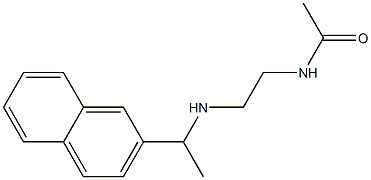 N-(2-{[1-(naphthalen-2-yl)ethyl]amino}ethyl)acetamide Struktur