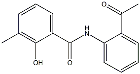 N-(2-acetylphenyl)-2-hydroxy-3-methylbenzamide Struktur