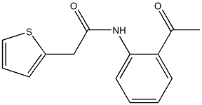 N-(2-acetylphenyl)-2-thien-2-ylacetamide Struktur