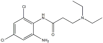 N-(2-amino-4,6-dichlorophenyl)-3-(diethylamino)propanamide Struktur