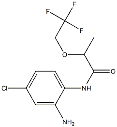 N-(2-amino-4-chlorophenyl)-2-(2,2,2-trifluoroethoxy)propanamide Struktur