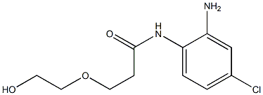 N-(2-amino-4-chlorophenyl)-3-(2-hydroxyethoxy)propanamide Struktur