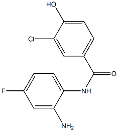 N-(2-amino-4-fluorophenyl)-3-chloro-4-hydroxybenzamide Struktur