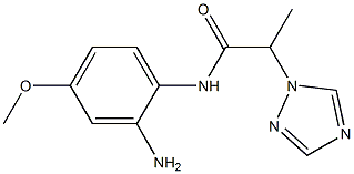 N-(2-amino-4-methoxyphenyl)-2-(1H-1,2,4-triazol-1-yl)propanamide Struktur