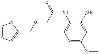 N-(2-amino-4-methoxyphenyl)-2-(2-furylmethoxy)acetamide Struktur