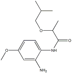 N-(2-amino-4-methoxyphenyl)-2-(2-methylpropoxy)propanamide Struktur