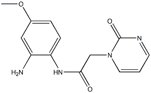 N-(2-amino-4-methoxyphenyl)-2-(2-oxopyrimidin-1(2H)-yl)acetamide Struktur