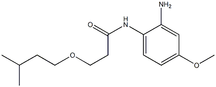 N-(2-amino-4-methoxyphenyl)-3-(3-methylbutoxy)propanamide Struktur