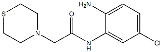 N-(2-amino-5-chlorophenyl)-2-(thiomorpholin-4-yl)acetamide Struktur