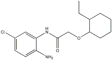 N-(2-amino-5-chlorophenyl)-2-[(2-ethylcyclohexyl)oxy]acetamide Struktur