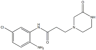 N-(2-amino-5-chlorophenyl)-3-(3-oxopiperazin-1-yl)propanamide Struktur