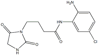 N-(2-amino-5-chlorophenyl)-4-(2,5-dioxoimidazolidin-1-yl)butanamide Struktur