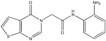 N-(2-aminophenyl)-2-{4-oxo-3H,4H-thieno[2,3-d]pyrimidin-3-yl}acetamide Struktur