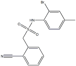 N-(2-bromo-4-methylphenyl)-1-(2-cyanophenyl)methanesulfonamide Struktur