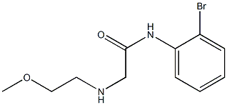 N-(2-bromophenyl)-2-[(2-methoxyethyl)amino]acetamide Struktur