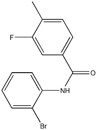 N-(2-bromophenyl)-3-fluoro-4-methylbenzamide Struktur