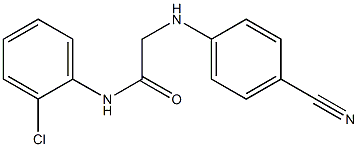 N-(2-chlorophenyl)-2-[(4-cyanophenyl)amino]acetamide Struktur