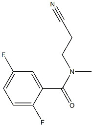 N-(2-cyanoethyl)-2,5-difluoro-N-methylbenzamide Struktur