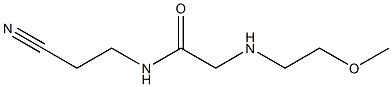 N-(2-cyanoethyl)-2-[(2-methoxyethyl)amino]acetamide Struktur