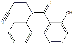 N-(2-cyanoethyl)-2-hydroxy-N-phenylbenzamide Struktur