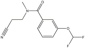 N-(2-cyanoethyl)-3-(difluoromethoxy)-N-methylbenzamide Struktur