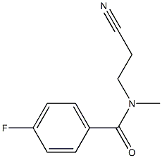 N-(2-cyanoethyl)-4-fluoro-N-methylbenzamide Struktur