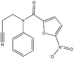 N-(2-cyanoethyl)-5-nitro-N-phenyl-2-furamide Struktur