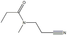 N-(2-cyanoethyl)-N-methylpropanamide Struktur