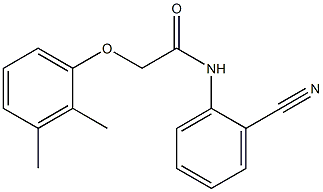 N-(2-cyanophenyl)-2-(2,3-dimethylphenoxy)acetamide Struktur