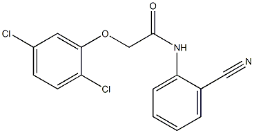 N-(2-cyanophenyl)-2-(2,5-dichlorophenoxy)acetamide Struktur