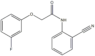 N-(2-cyanophenyl)-2-(3-fluorophenoxy)acetamide Struktur