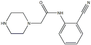 N-(2-cyanophenyl)-2-(piperazin-1-yl)acetamide Struktur