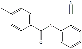 N-(2-cyanophenyl)-2,4-dimethylbenzamide Struktur