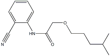 N-(2-cyanophenyl)-2-[(4-methylpentyl)oxy]acetamide Struktur