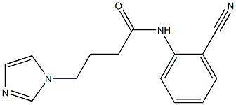 N-(2-cyanophenyl)-4-(1H-imidazol-1-yl)butanamide Struktur