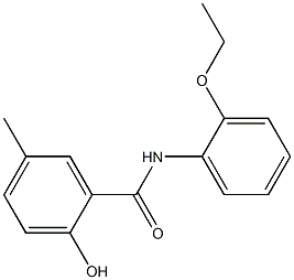 N-(2-ethoxyphenyl)-2-hydroxy-5-methylbenzamide Struktur