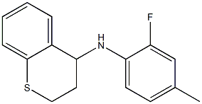 N-(2-fluoro-4-methylphenyl)-3,4-dihydro-2H-1-benzothiopyran-4-amine Struktur