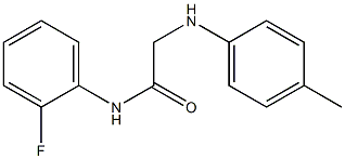 N-(2-fluorophenyl)-2-[(4-methylphenyl)amino]acetamide Struktur