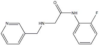 N-(2-fluorophenyl)-2-[(pyridin-3-ylmethyl)amino]acetamide Struktur