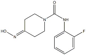 N-(2-fluorophenyl)-4-(hydroxyimino)piperidine-1-carboxamide Struktur