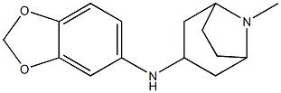 N-(2H-1,3-benzodioxol-5-yl)-8-methyl-8-azabicyclo[3.2.1]octan-3-amine Struktur