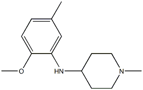 N-(2-methoxy-5-methylphenyl)-1-methylpiperidin-4-amine Struktur