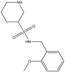 N-(2-methoxybenzyl)piperidine-3-sulfonamide Struktur