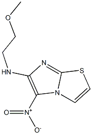 N-(2-methoxyethyl)-5-nitroimidazo[2,1-b][1,3]thiazol-6-amine Struktur