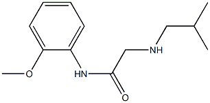 N-(2-methoxyphenyl)-2-[(2-methylpropyl)amino]acetamide Struktur