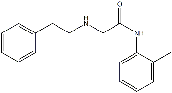 N-(2-methylphenyl)-2-[(2-phenylethyl)amino]acetamide Struktur