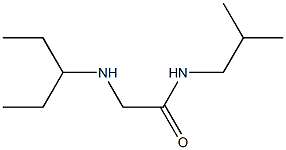 N-(2-methylpropyl)-2-(pentan-3-ylamino)acetamide Struktur