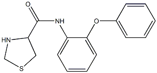 N-(2-phenoxyphenyl)-1,3-thiazolidine-4-carboxamide Struktur