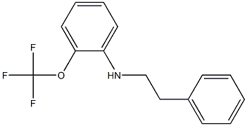 N-(2-phenylethyl)-2-(trifluoromethoxy)aniline Struktur