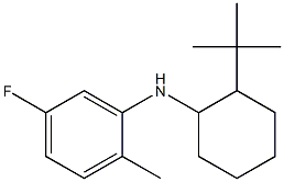 N-(2-tert-butylcyclohexyl)-5-fluoro-2-methylaniline Struktur